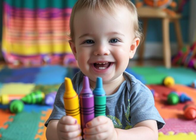 Safe and Colorful Non Toxic Crayons for 1 Year Old Kids – Perfect for Learning