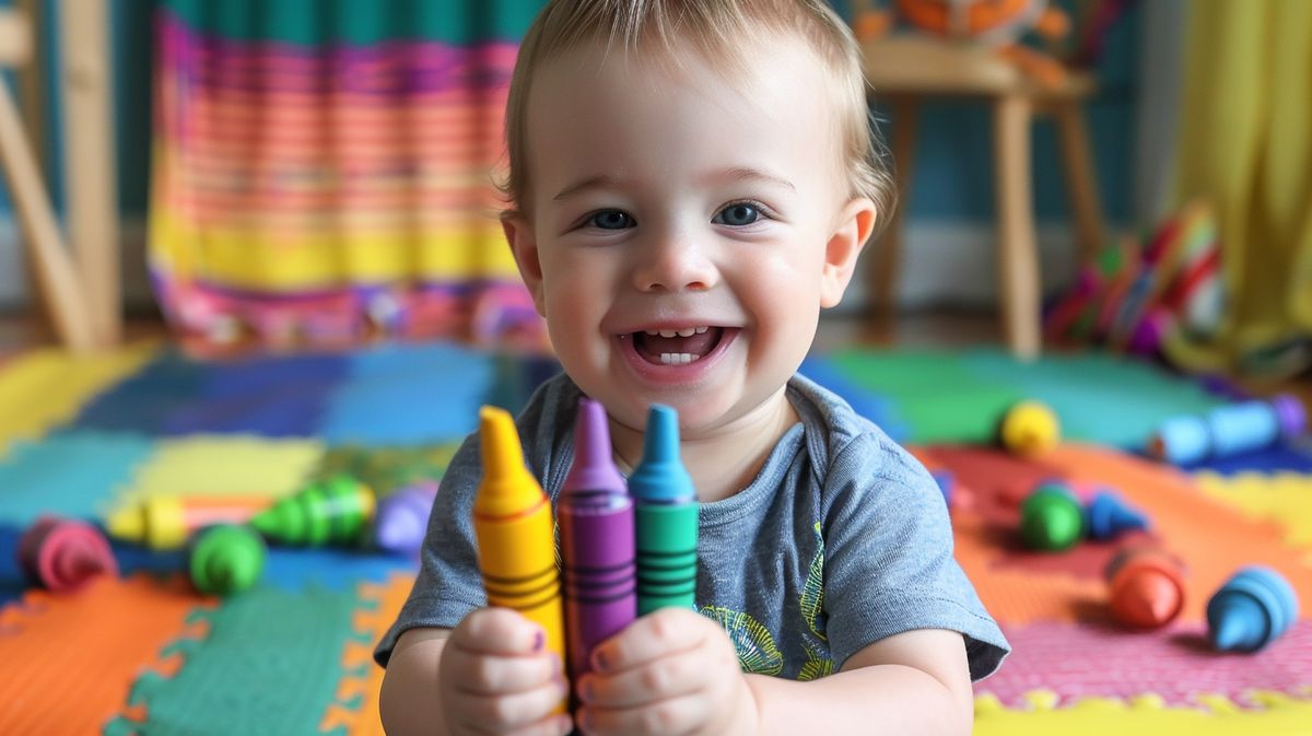 Safe and Colorful Non Toxic Crayons for 1 Year Old Kids – Perfect for Learning